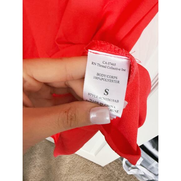 The Limited Shift Dress Small Butterfly Sleeve Classic Feminine Event Pink Red - Picture 6 of 6